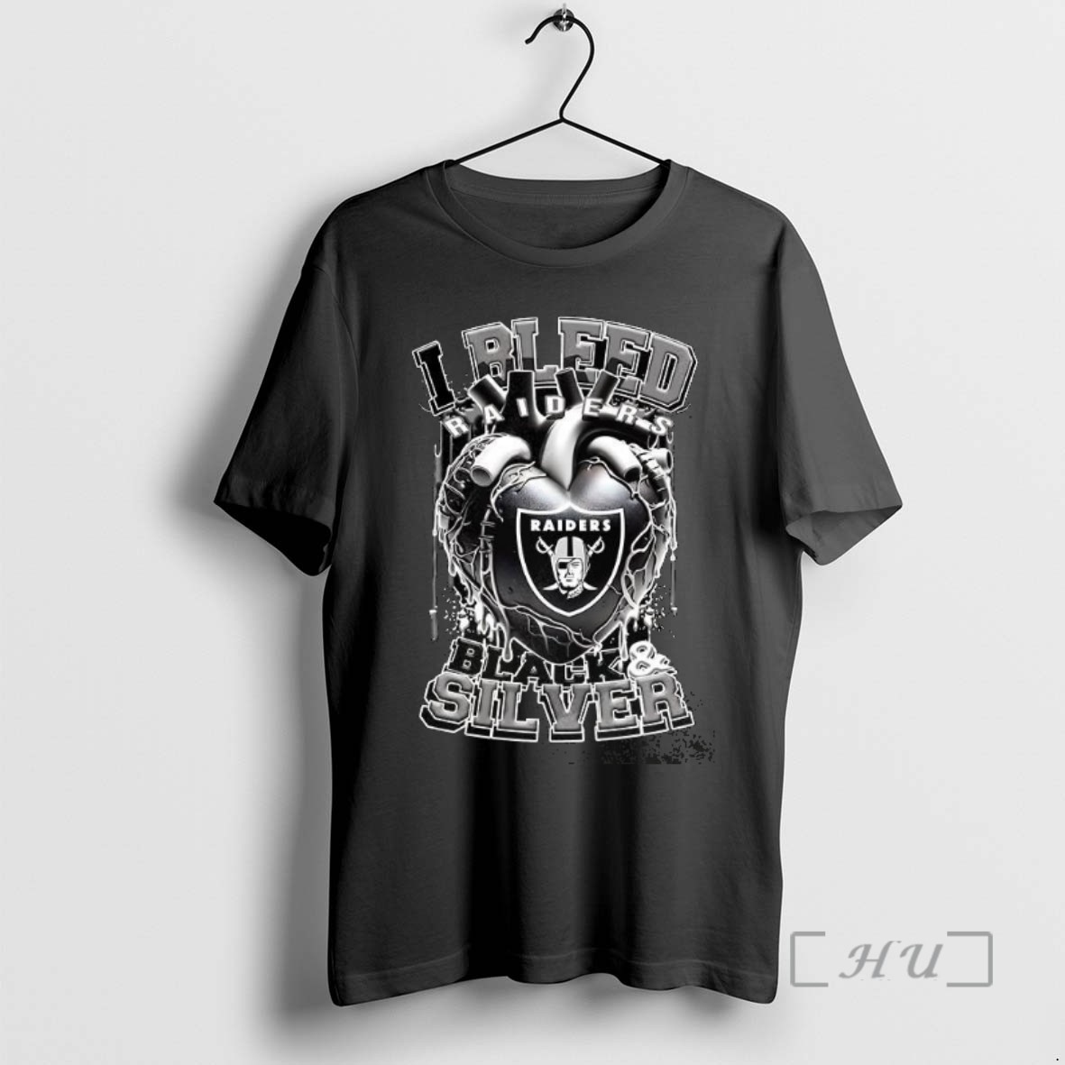 Officials Las Vegas Raiders Nfl I Bleed Raiders Black And Silver Heart Football Lovers Shirts Sweater Hoodie