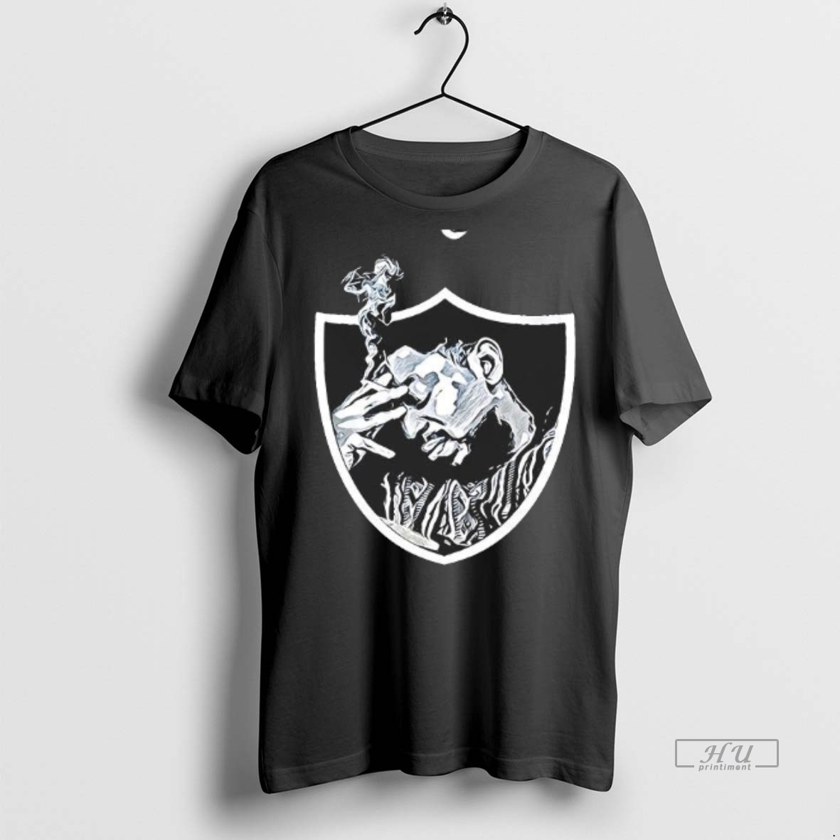 Officials Las Vegas Raiders Smoking Logo Style Tee Shirt Sweater Hoodie