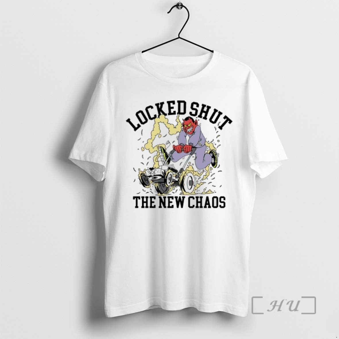 Officials Locked Shut The New Chaos Mower Devil Shirts Sweater Hoodie