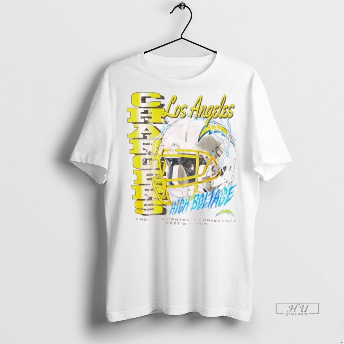 Officials Los Angeles Chargers High Boltage American Football Conference West Division Tee Shirt Sweater Hoodie