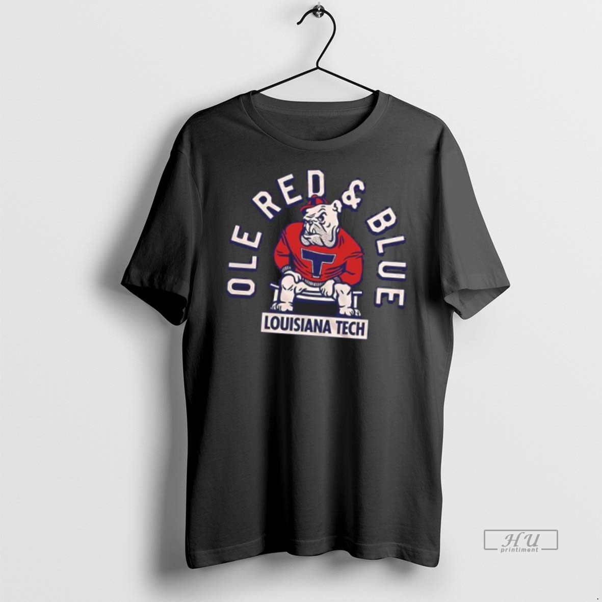 Officials Louisiana Tech Ole Red And Blue Mascot Tee Shirt Sweater Hoodie