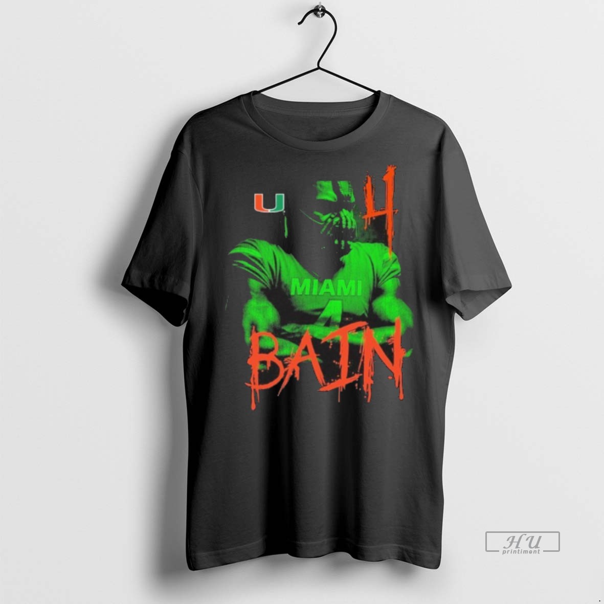 Officials Miami Hurricanes Vintage Bain Tee Shirt Sweater Hoodie 2