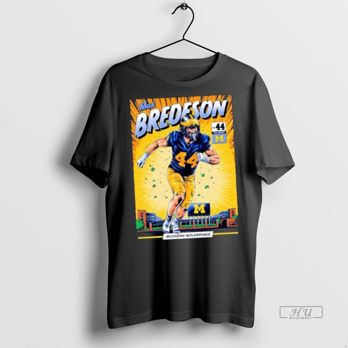 Officials Michigan Wolverines 44 Max Bredeson Student Athlete Comic Ornaments T Shirt Sweater Hoodie