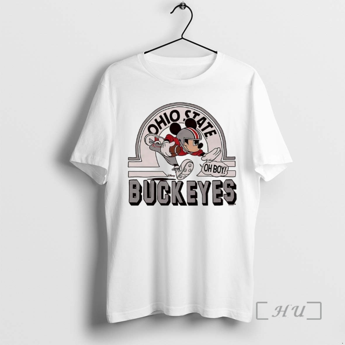 Officials Mickey Mouse Disney X Ohio State Buckeyes Football Logo Tee Sweater Hoodie