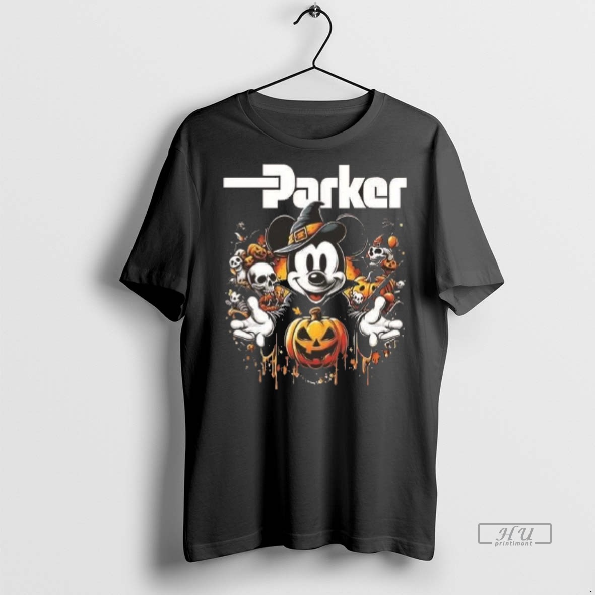 Officials Mickey Mouse Parker Hannifin Halloween 2 Sided Shirt Sweater Hoodie