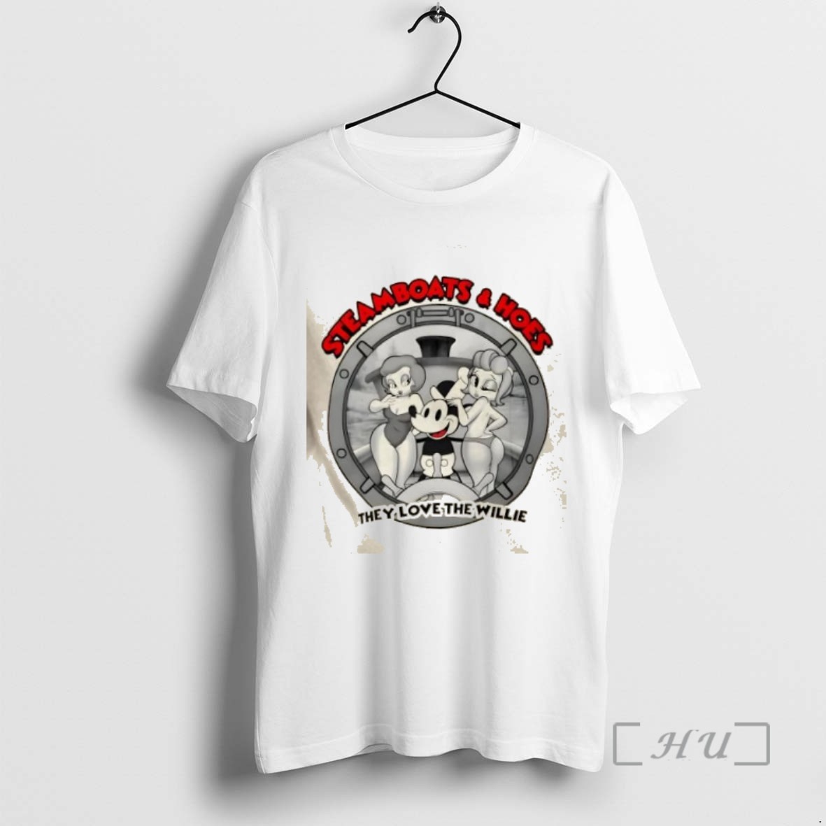 Officials Mickey Steamboats And Hoes Retro Cartoon T Shirt Sweater Hoodie