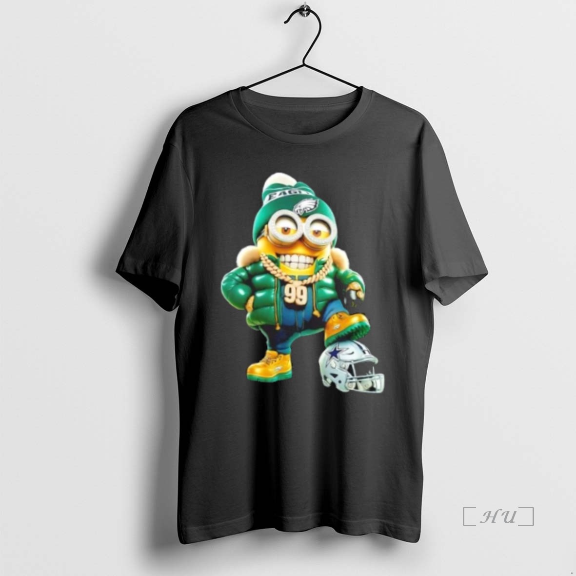 Officials Minions Step On Dallas Cowboys Helmet Smiling At Philadelphia Eagles Fans T Shirts Sweater Hoodie