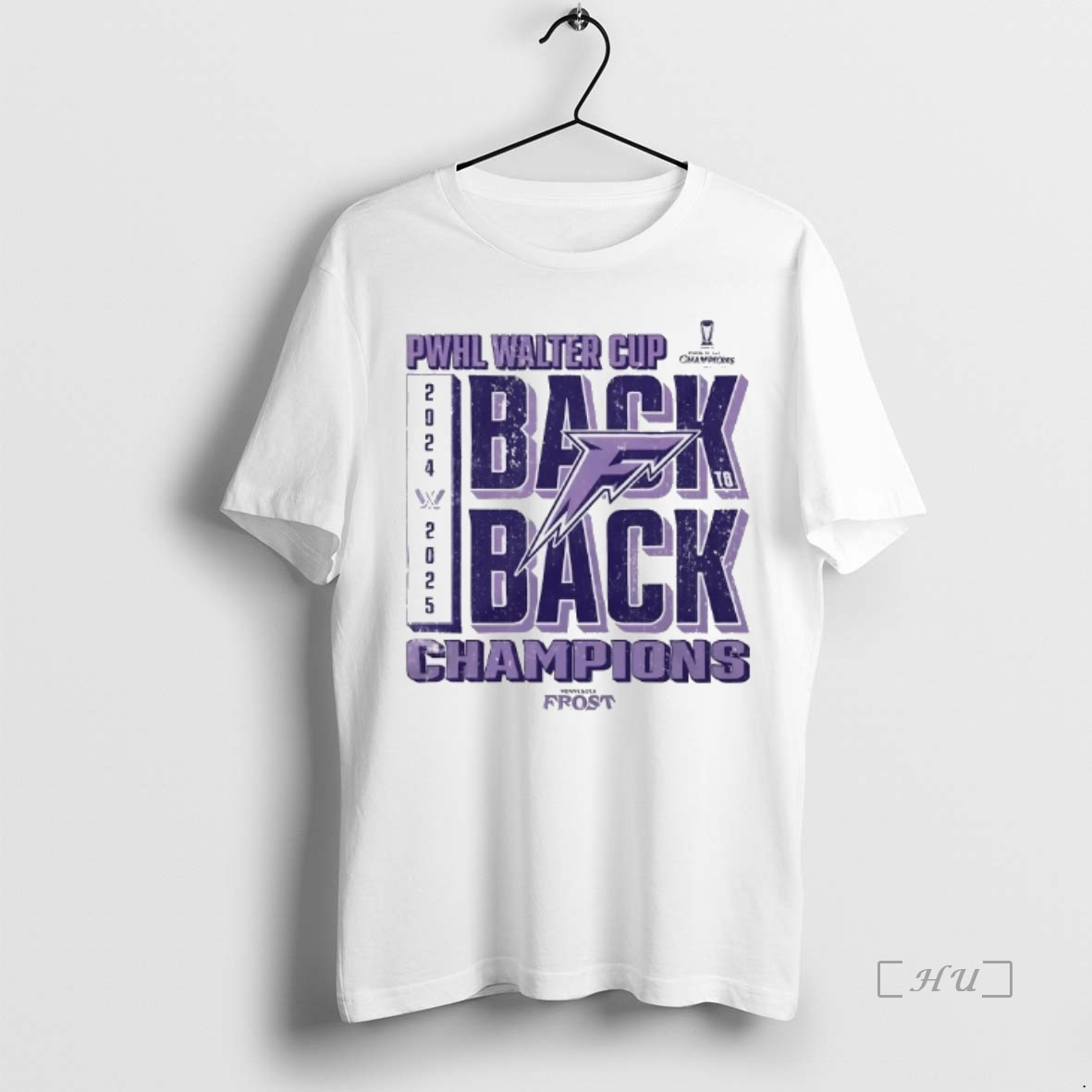 Officials Minnesota Frost 2025 Back To Back Pwhl Walter Cup Champions T Shirts Sweater Hoodie