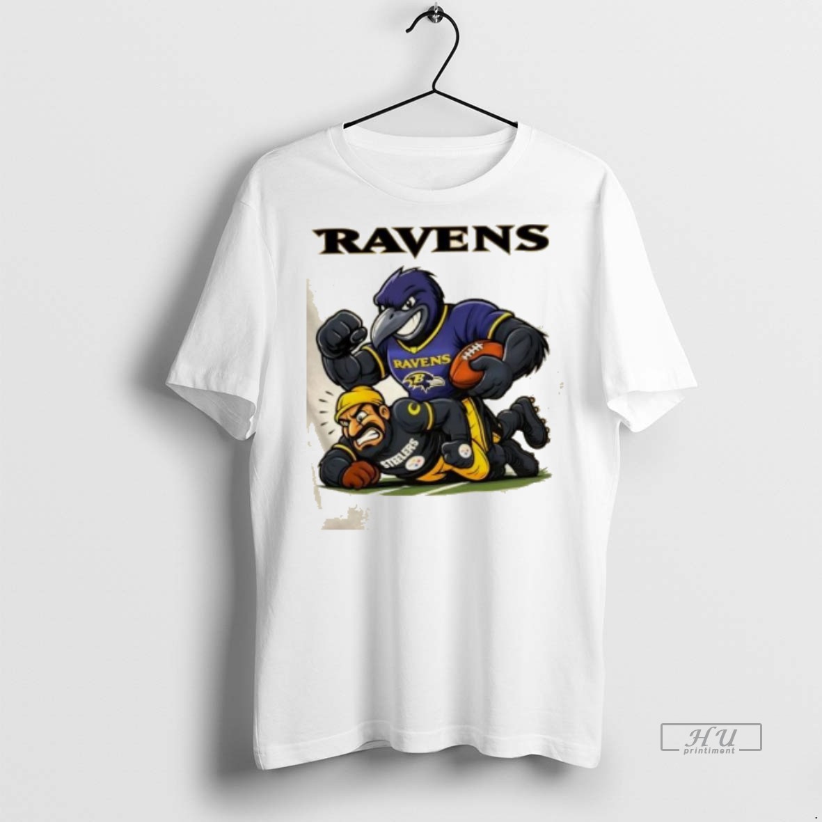 Officials Nfl Baltimore Ravens Win Pittsburgh Steelers Lose Mascots Battle Tee Shirt Sweater Hoodie