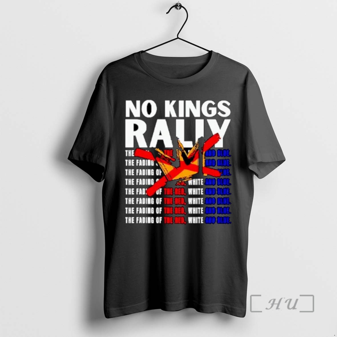 Officials No Kings Rally The Fading Of The Red White And Blue Ornaments T Shirt Sweater Hoodie