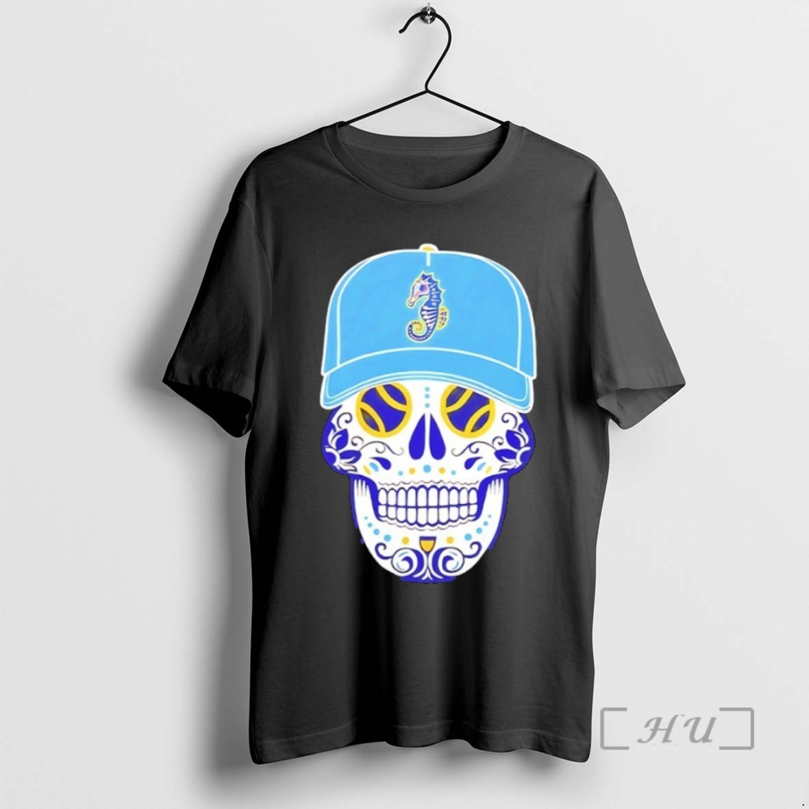 Officials Norfolk Tides Caballitos Sugar Skull T Shirt Sweater Hoodie