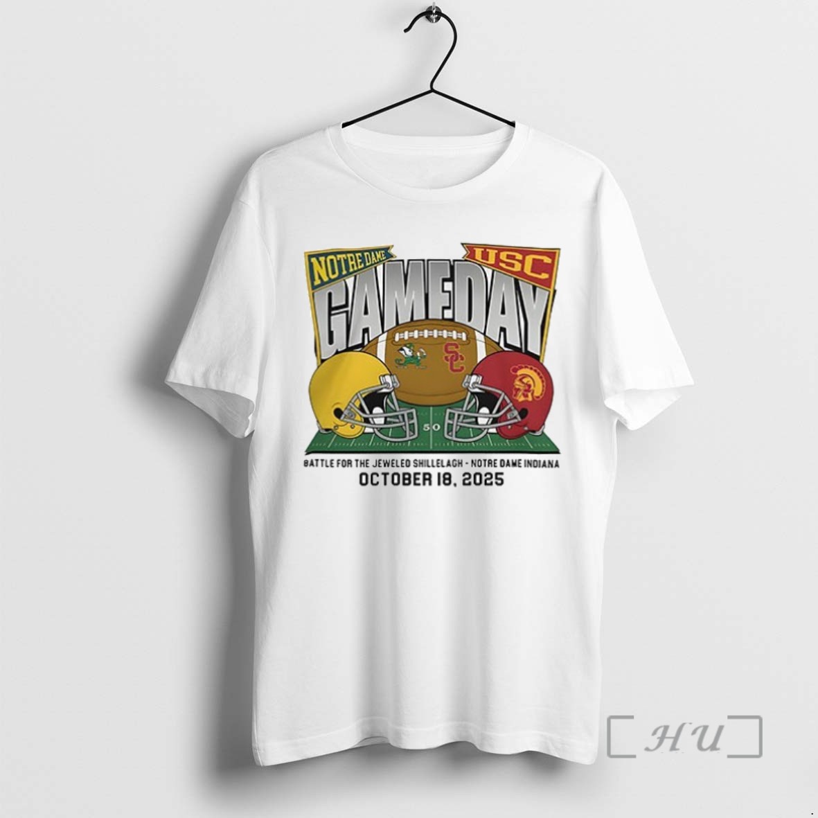 Officials Notre Dame Fighting Irish Vs Usc Trojans 2025 Gameday Matchup Ceramic Ceramic And Classic Dad Cap T Shirt Sweater Hoodie