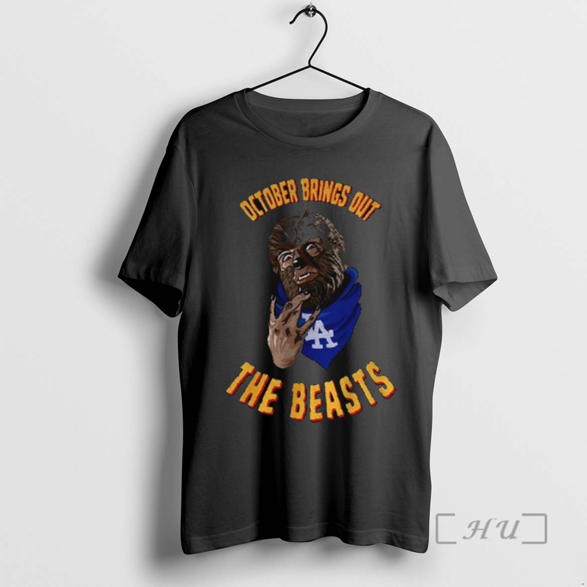 Officials October Brings Out The Beasts La Dodgers Tee Shirt Sweater Hoodie