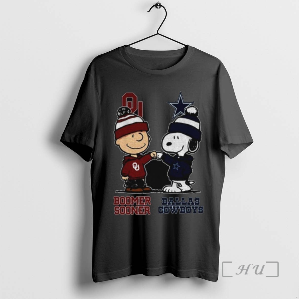 Officials Oklahoma Sooners Dallas Cowboys Snoopy And Charlie Brown Tee Shirt Sweater Hoodie