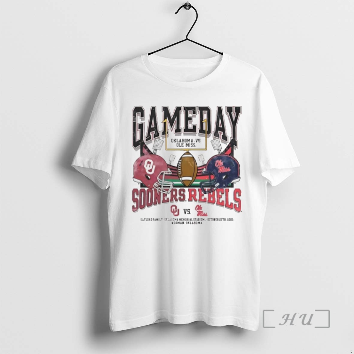 Officials Oklahoma Sooners Vs Ole Miss Rebels Gameday Showdow 2025 T Shirt Sweater Hoodie