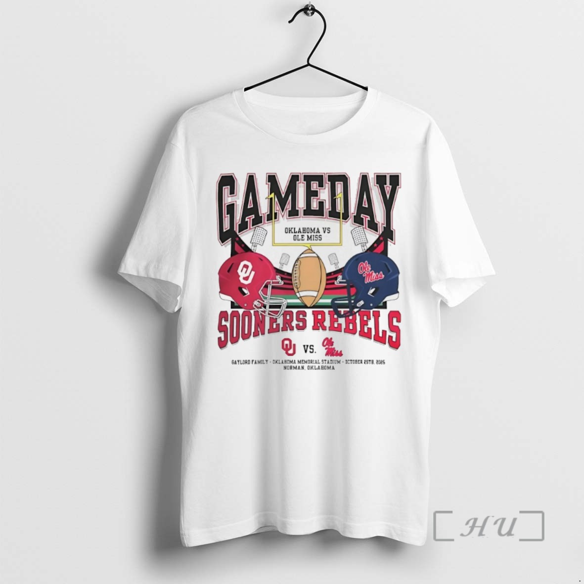 Officials Oklahoma Sooners Vs Ole Miss Rebels Oklahoma Memorial Stadium Gameday Matchup 2025 Shirts Sweater Hoodie 2