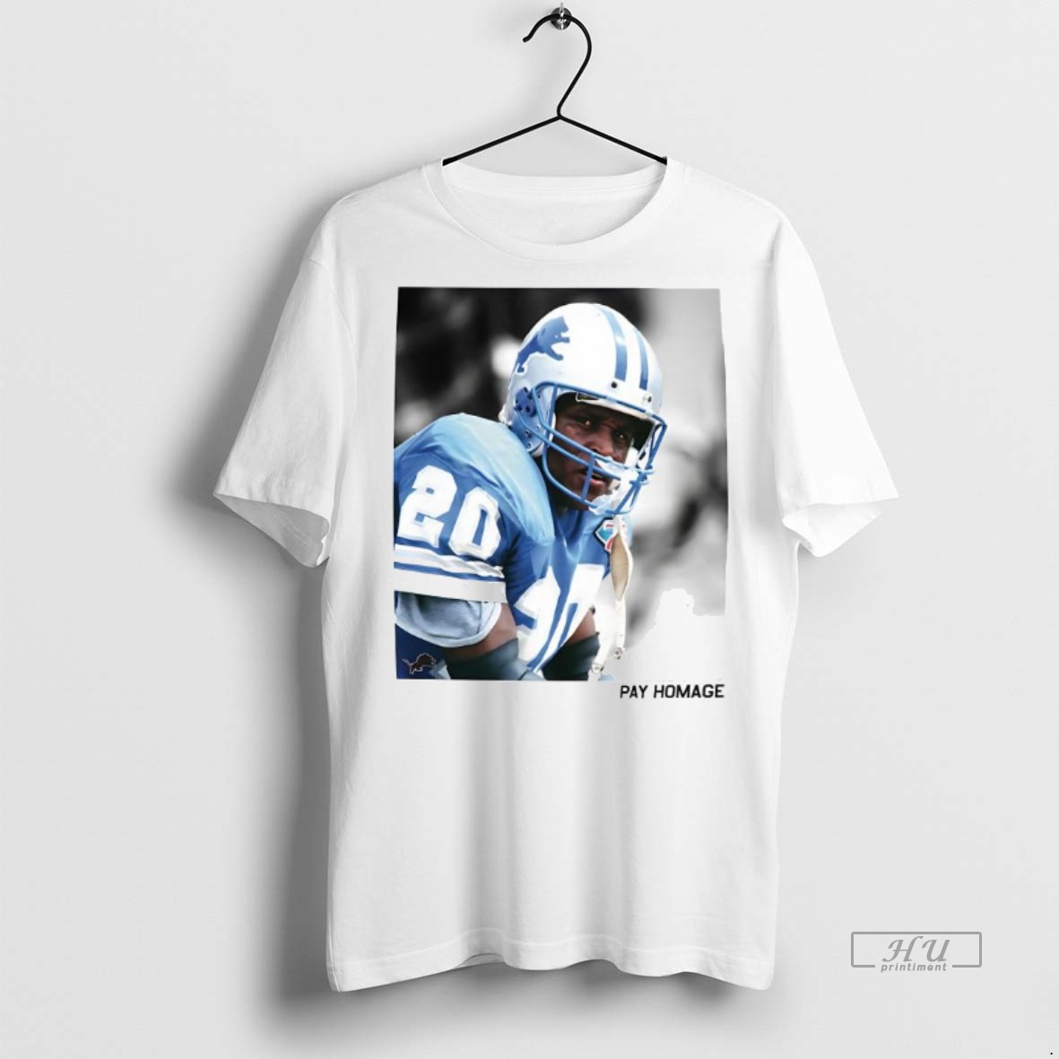 Officials Pay Homage Barry Sanders Detroit Lions Photo Tee Shirt Sweater Hoodie