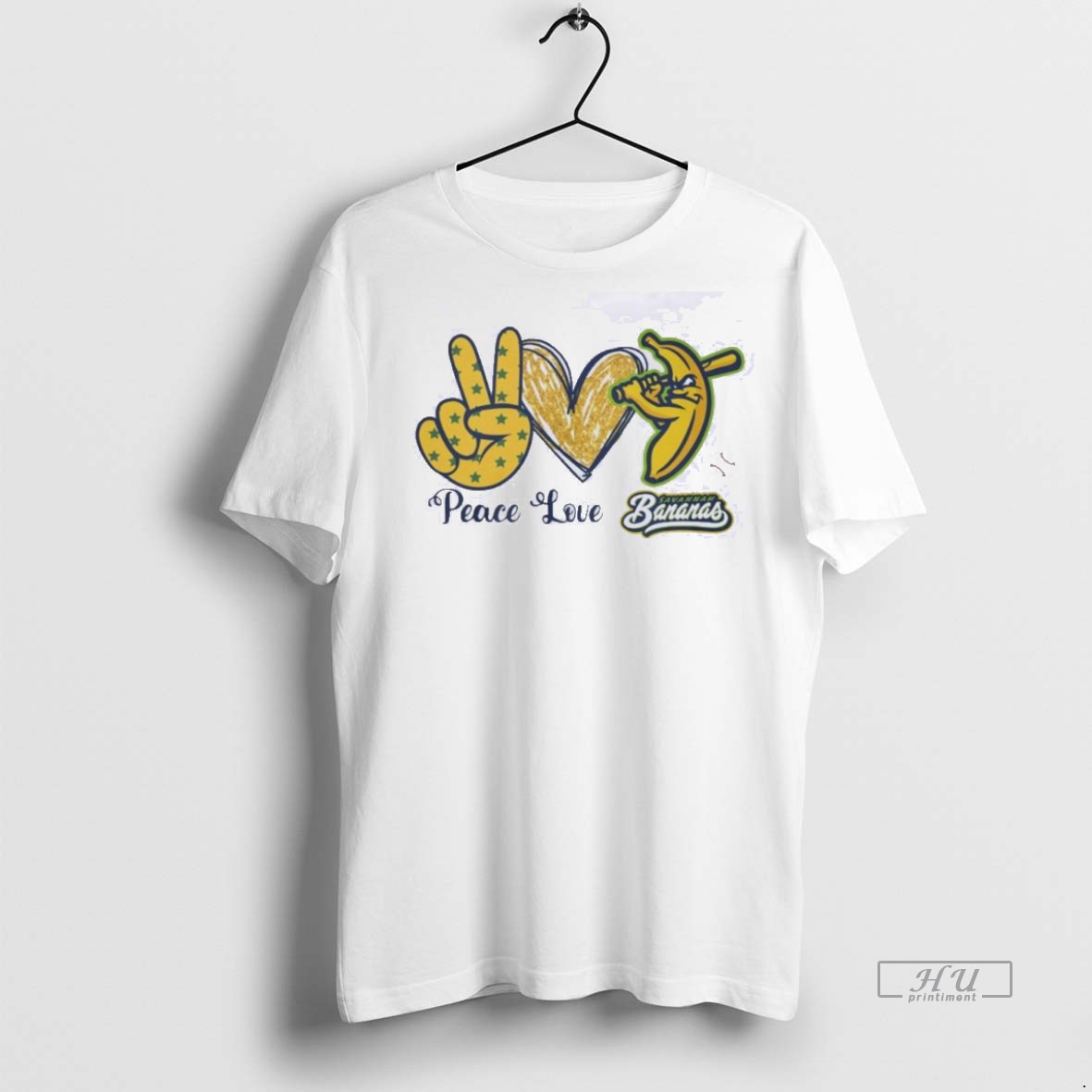 Officials Peace Love Savannah Bananas Tee Shirt Sweater Hoodie