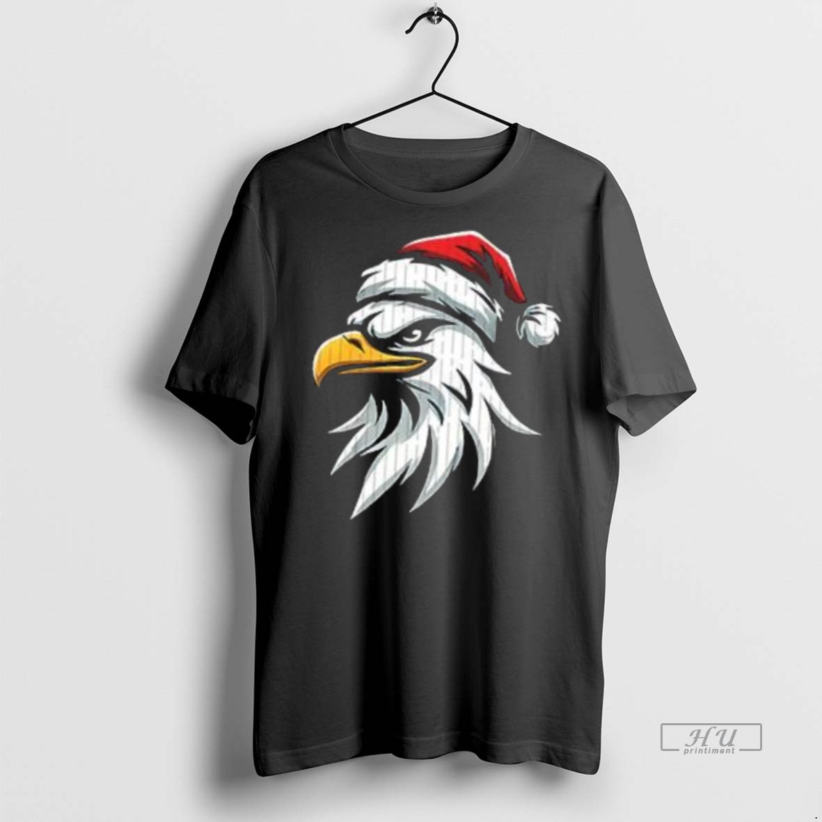 Officials Philadelphia Eagles Mascot With Santa Hat Premium Tee Shirt Sweater Hoodie