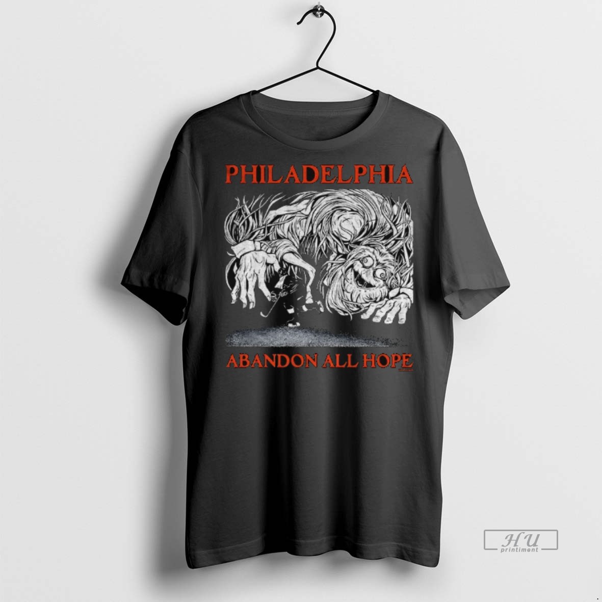 Officials Philadelphia Abandoned All Hope Monster Vintage Tee Shirt Sweater Hoodie
