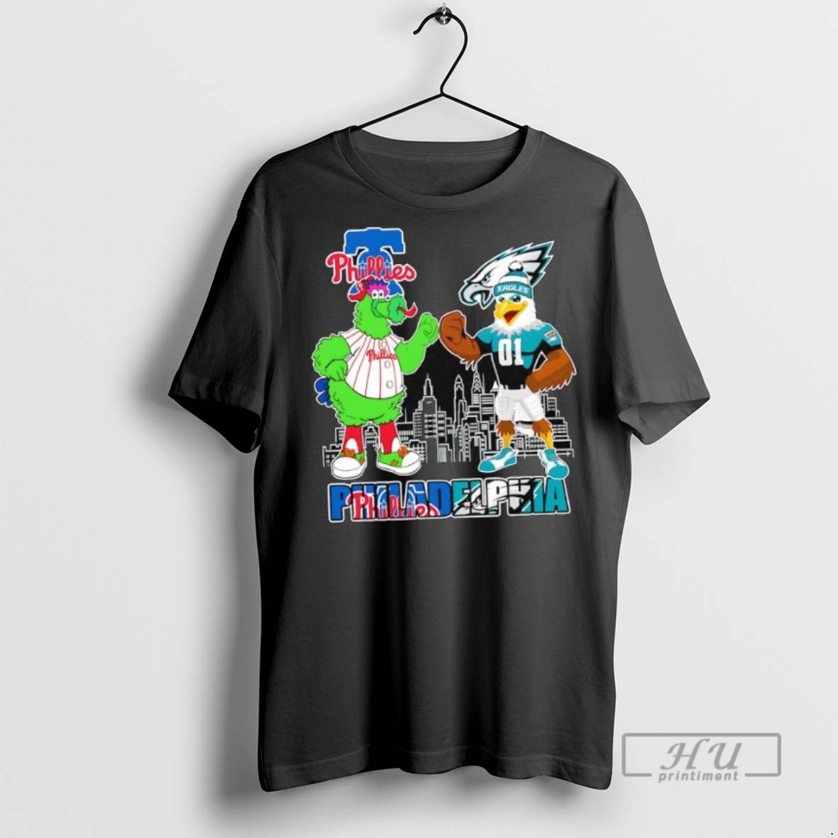 Officials Phillie Phanatic Mascot Philadelphia Phillies Swoop Mascot Philadelphia Eagles T Shirt Sweatshirt Hoodies