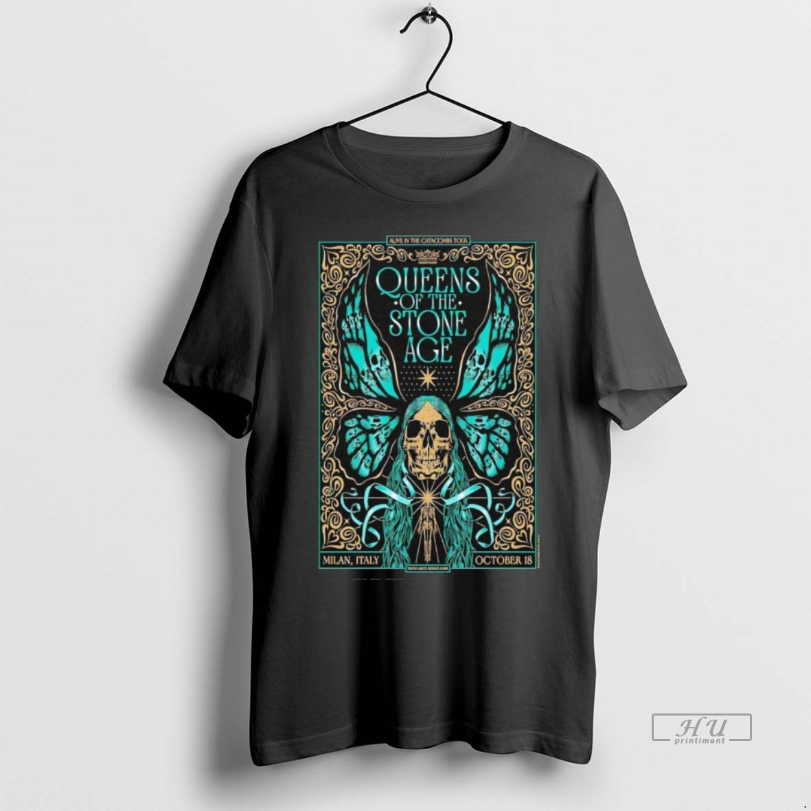 Officials Queens Of The Stone Age Oct 18 2025 Teatro Lirico Giorgio Gaber In Milan Italy Tee Shirt Sweater Hoodie