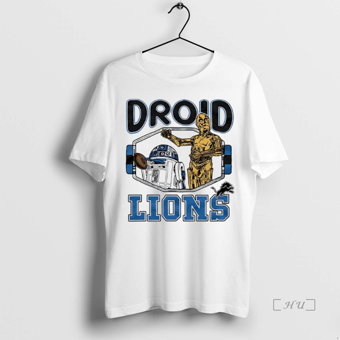 Officials R2 D2 And C 3po Star Wars X Detroit Lions Droid T Shirts Sweater Hoodie