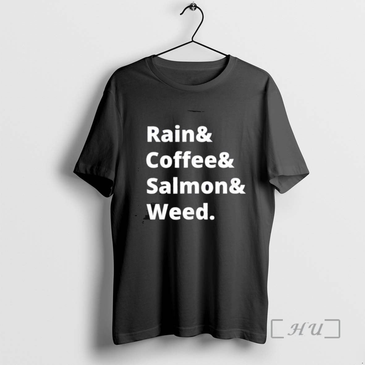 Officials Rain And Coffee And Salmon And Weed Tee Sweater Hoodie