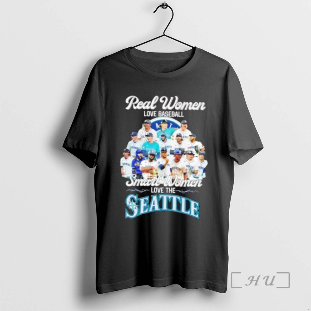 Officials Real Women Love Baseball Smart Women Love The Seattle Mariners Baseball Players T Shirt Sweater Hoodie