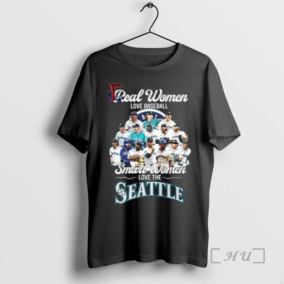 Officials Real Women Love Baseball Smart Women Love The Seattle T Shirt Sweater Hoodie