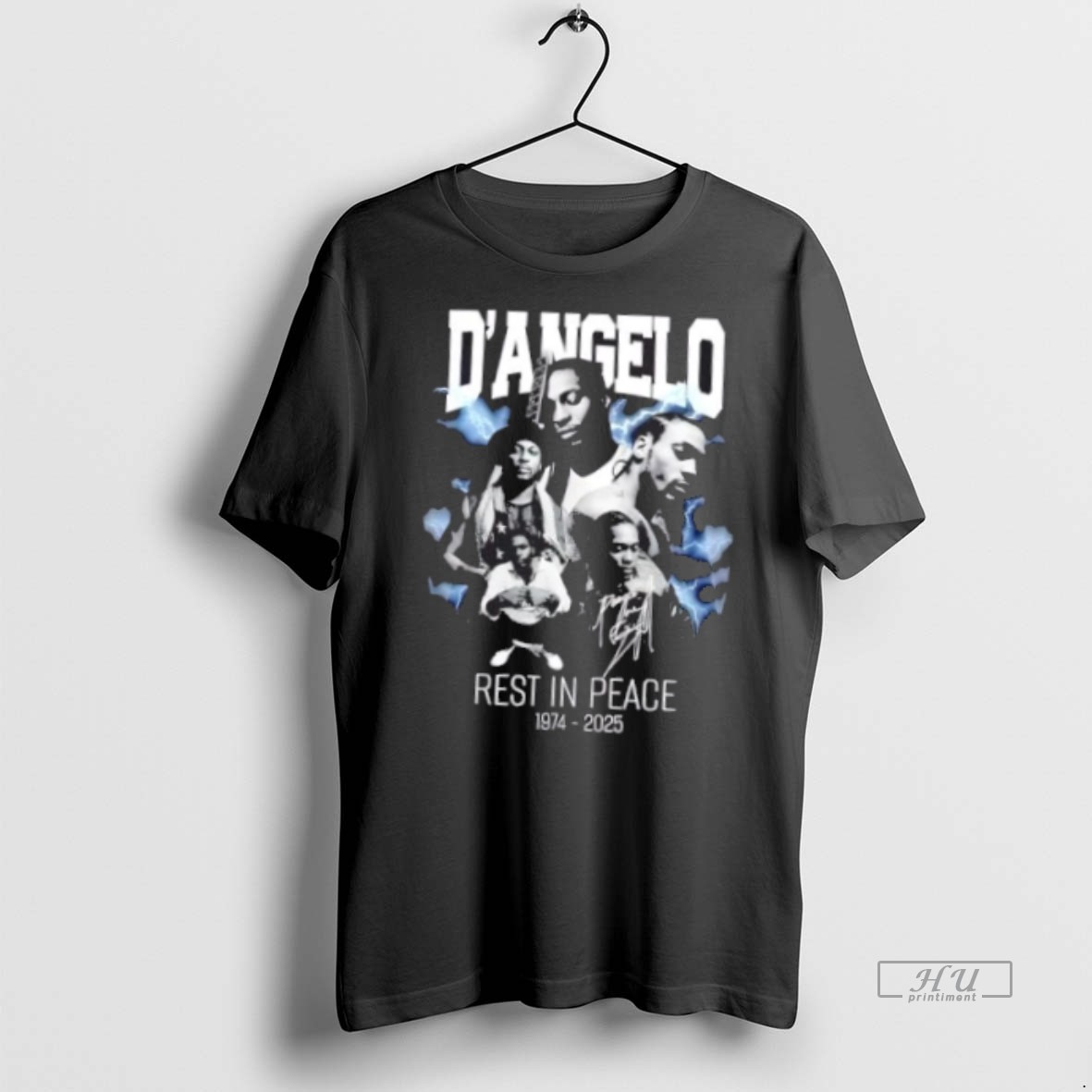 Officials Rest In Peace Dangelo 1974 2025 Thank You For The Memories 2 Sided Graphic Tee Shirt Sweater Hoodie
