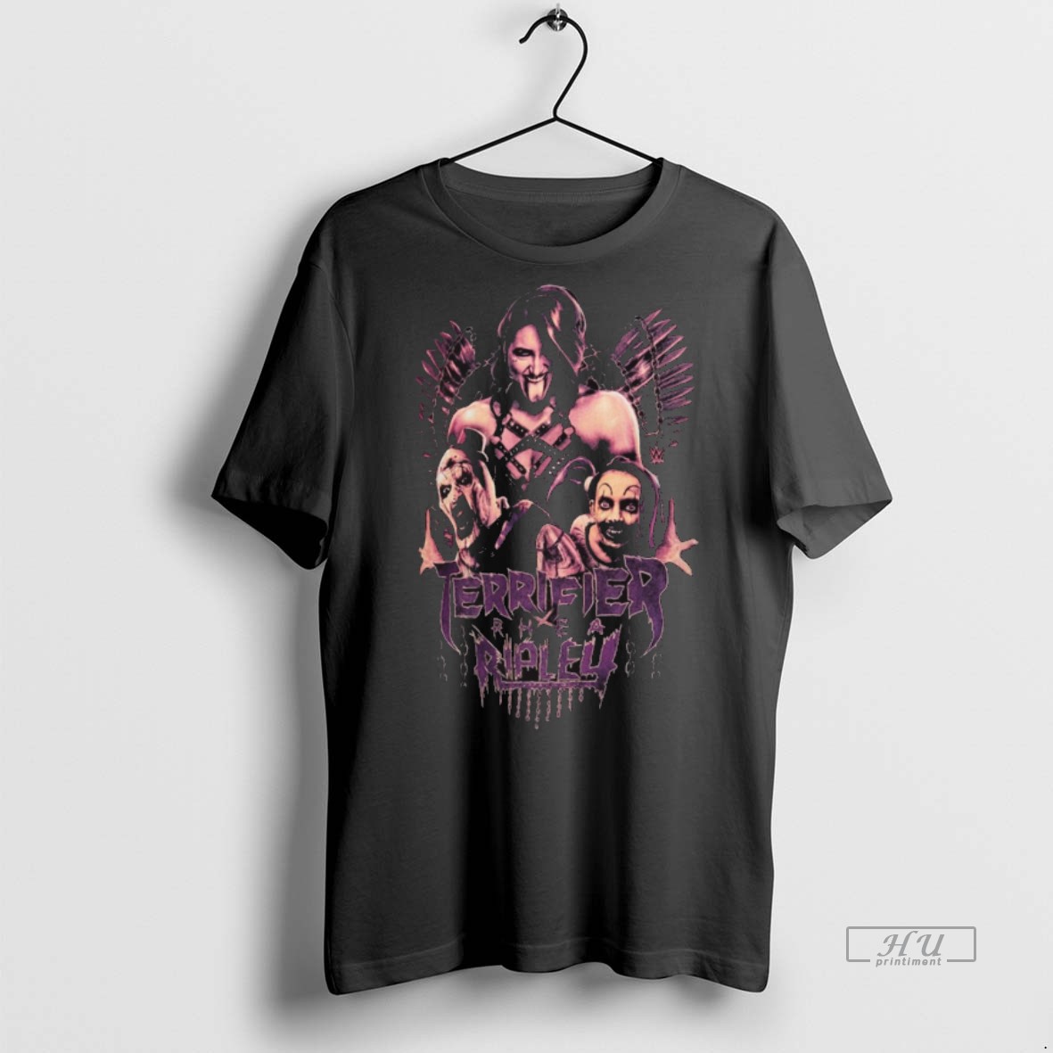 Officials Ripple Junction Rhea Ripley X Terrifier Stack Wwe 2025 Graphic Tee Shirt Sweater Hoodie