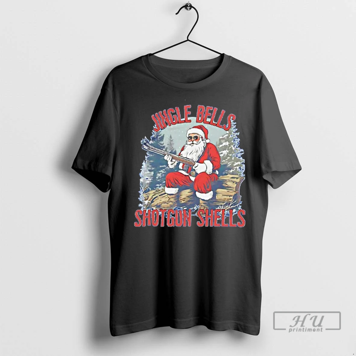 Officials Santa Claus Jingle Bells Shotgun Shells Christmas T Shirt Sweatshirt