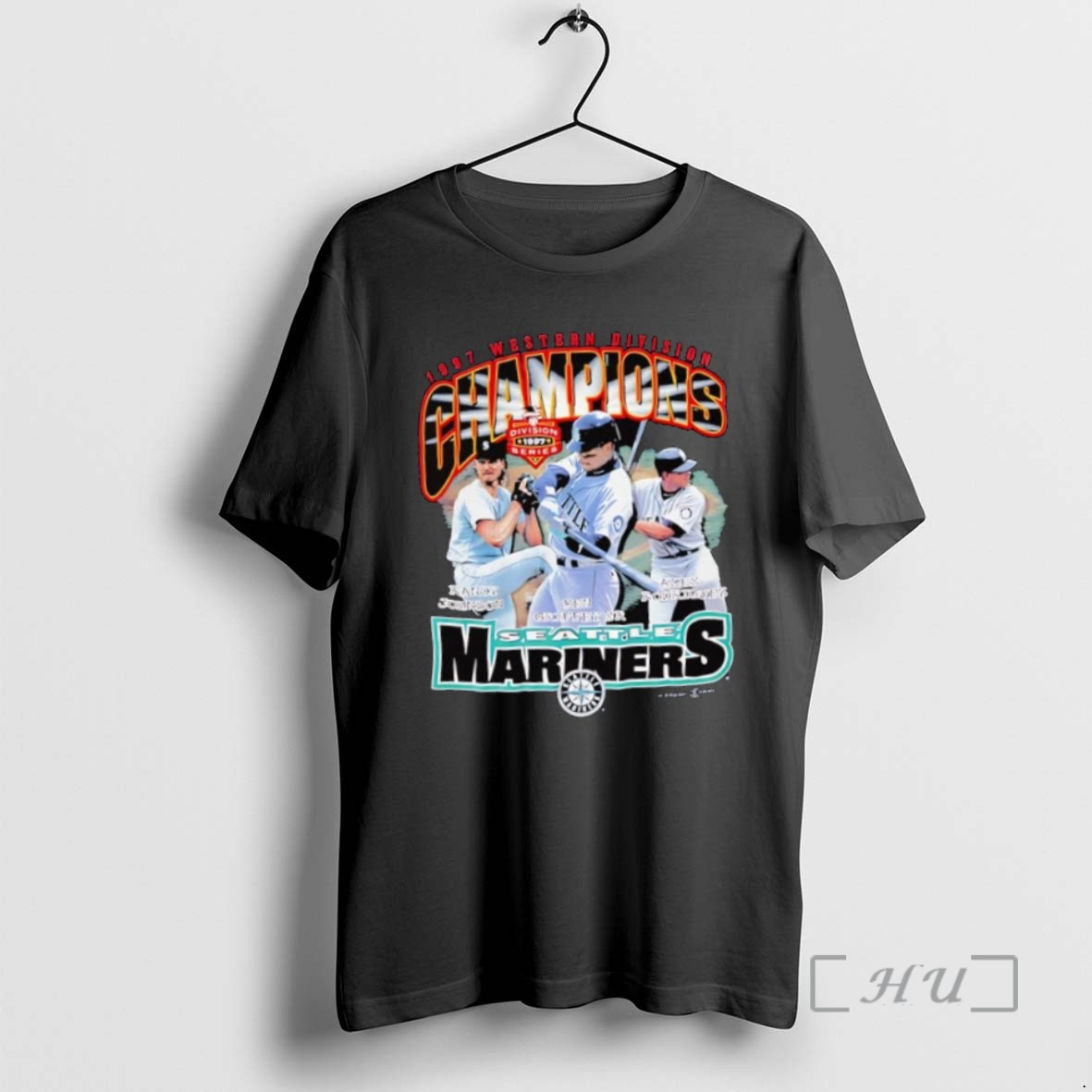 Officials Seattle Mariners 1997 Western Division Champions Randy Johnson Ken Griffey Jr Alex Rodriguez Shirts Sweater Hoodie