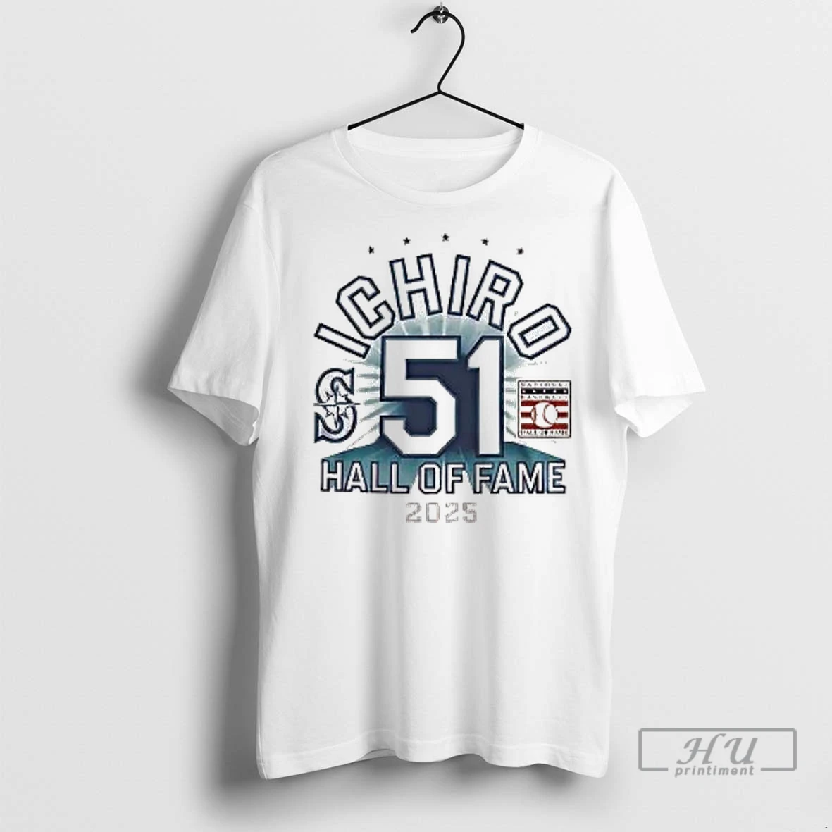 Officials Seattle Mariners Ichiro 2025 Hall Of Fame 2 Sided T Shirt Sweatshirt
