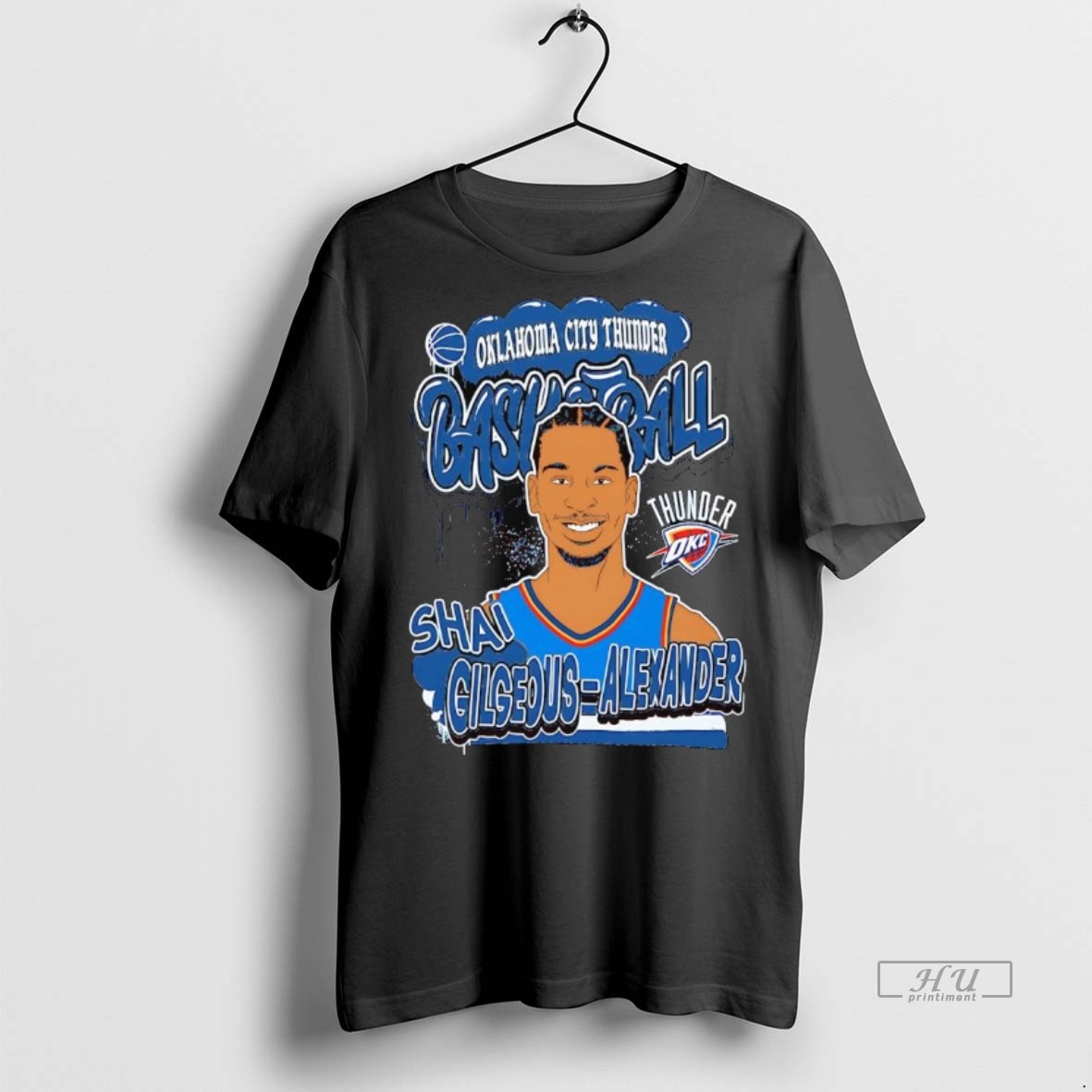 Officials Shai Gilgeous Alexander Portrait Caricature Oklahoma City Thunder Shirt Sweater Hoodie