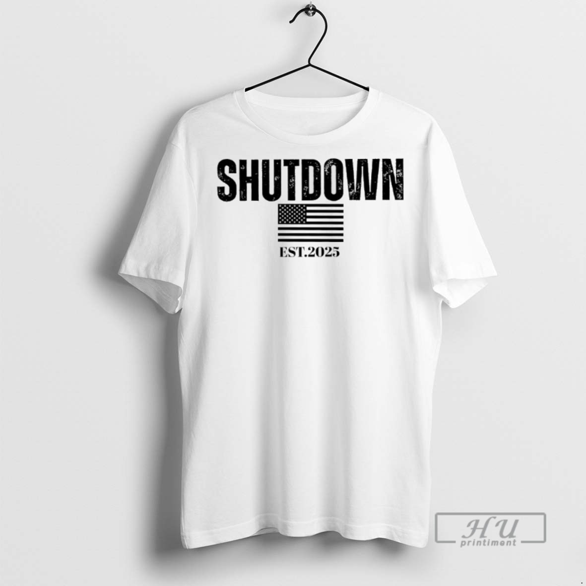 Officials Shutdown 2025 American Flag T Shirt Sweatshirt