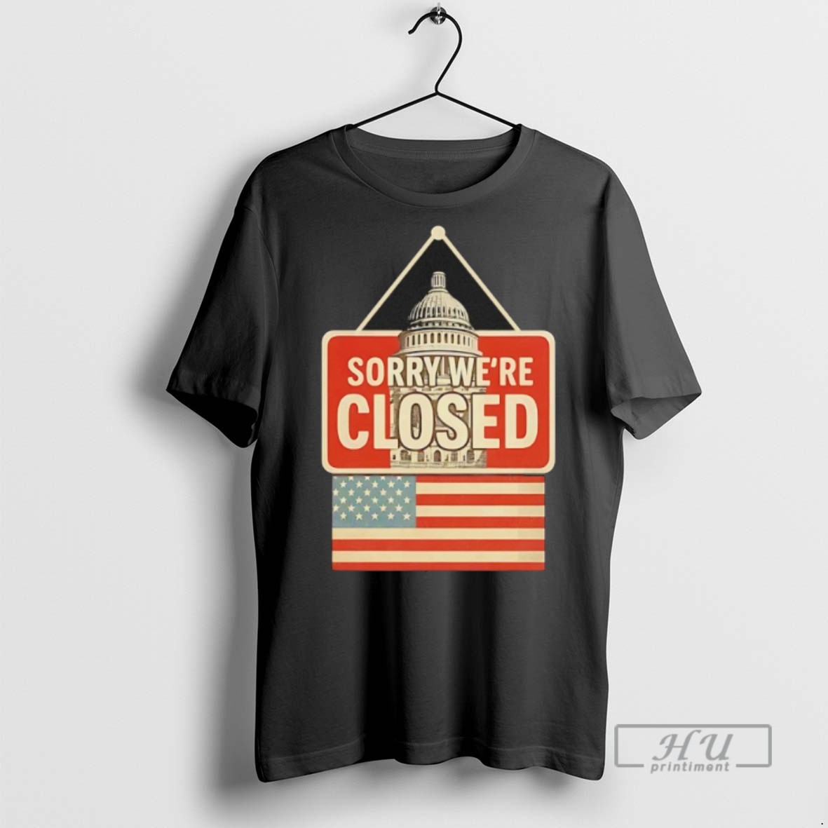 Officials Shutdown Survivor 2025 Government Shutdown The White House Usa Flag T Shirt Sweatshirt
