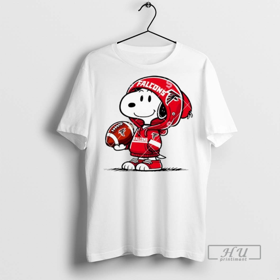 Officials Snoopy Wears Atlanta Falcons Logo T Shirt Sweatshirt Hoodies