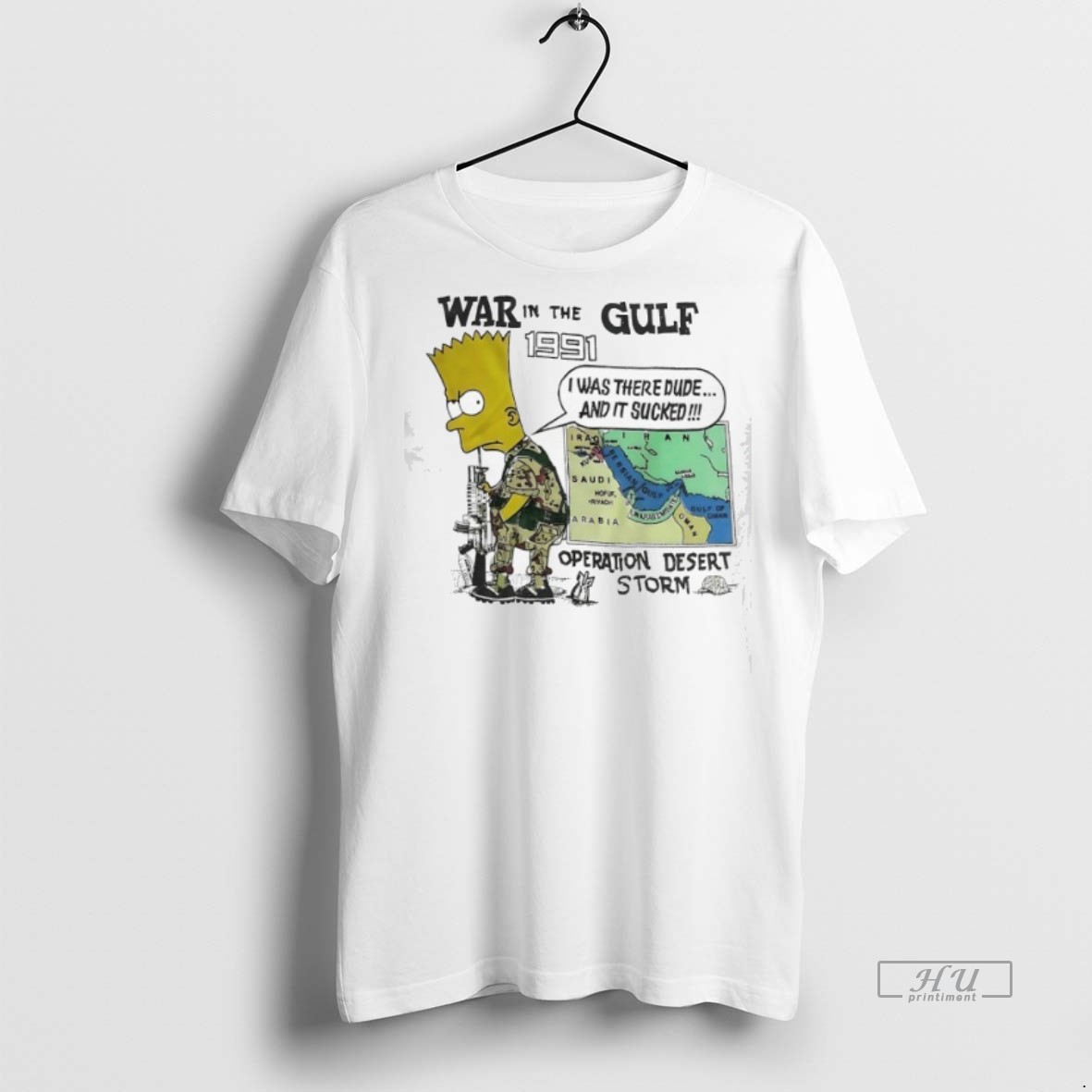 Officials Soldier Bart War In The Gulf 1991 Operation Desert Storm Tee Shirt Sweater Hoodie
