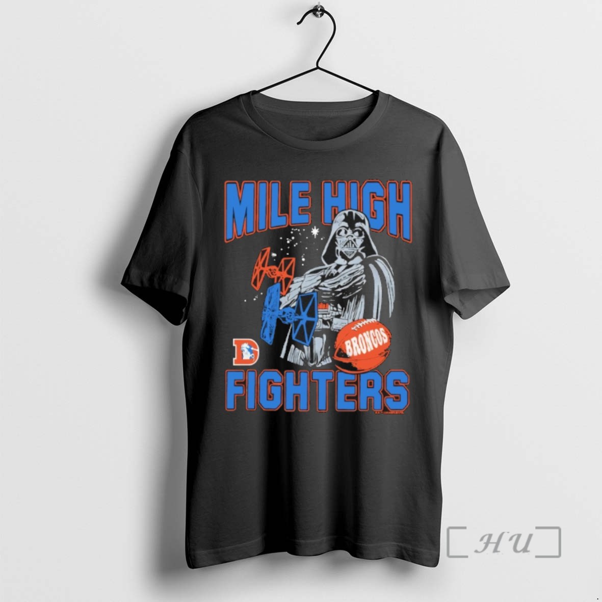 Officials Star Wars Dark Side X Denver Broncos Mile High Fighters T Shirt Sweater Hoodie