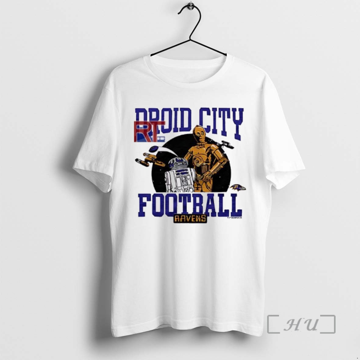 Officials Star Wars X Baltimore Ravens Light Side Droid City Football T Shirt Sweater Hoodie