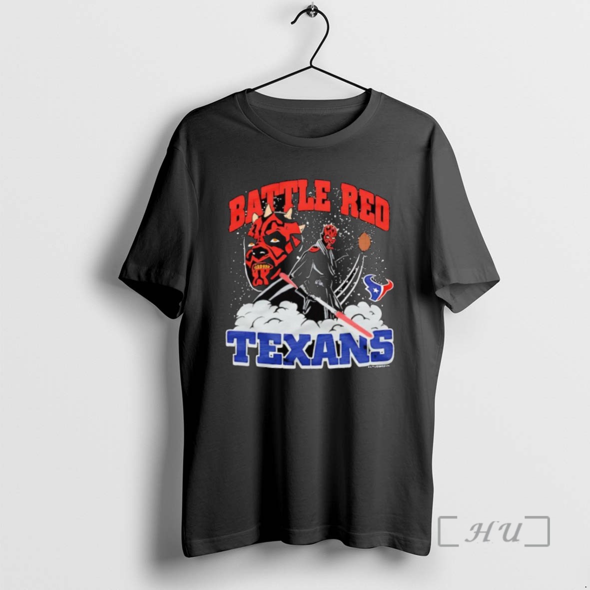 Officials Star Wars X Houston Texans Darth Maul Battle Red T Shirt Sweater Hoodie