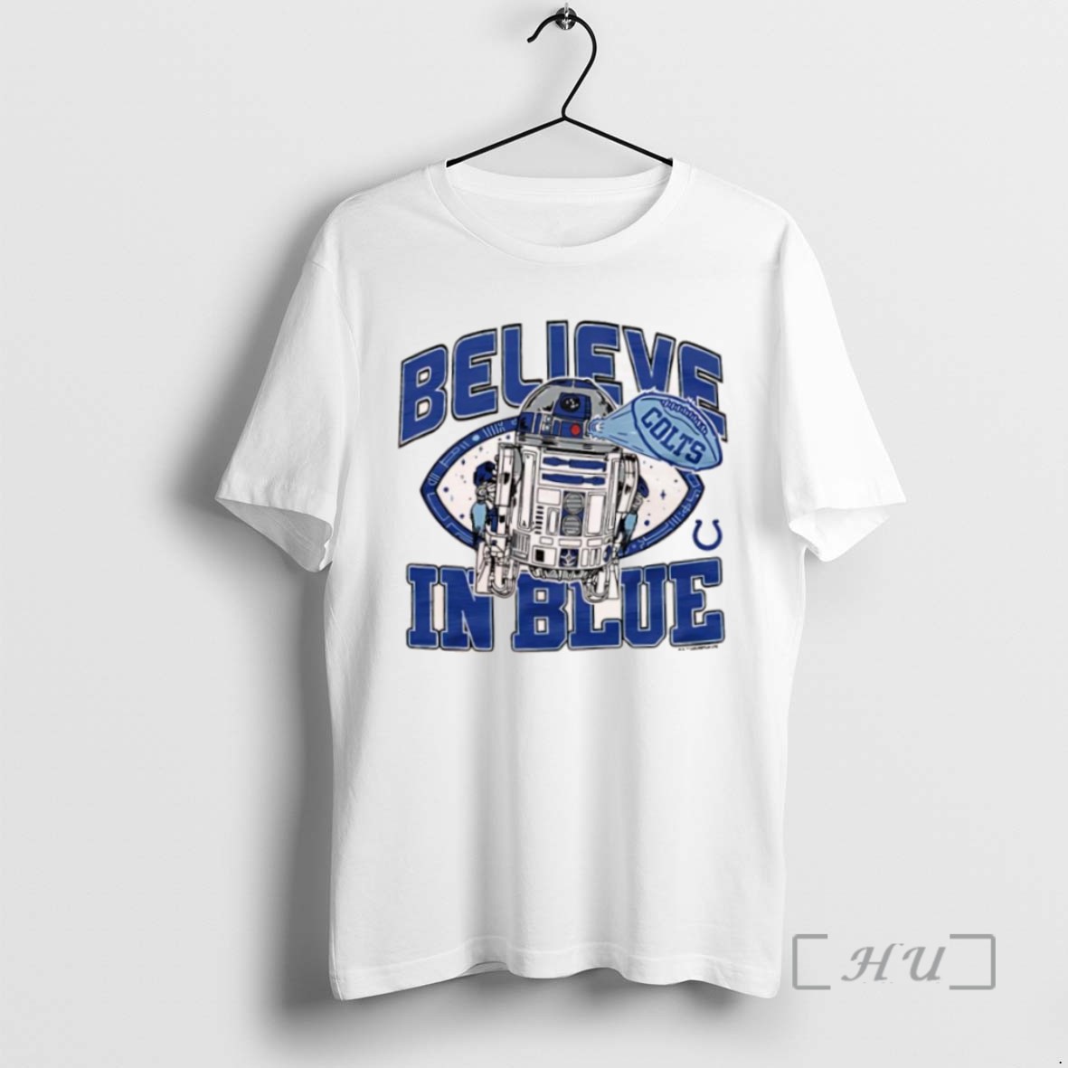 Officials Star Wars X Indianapolis Colts R2 D2 Believe In Blue T Shirt Sweater Hoodie