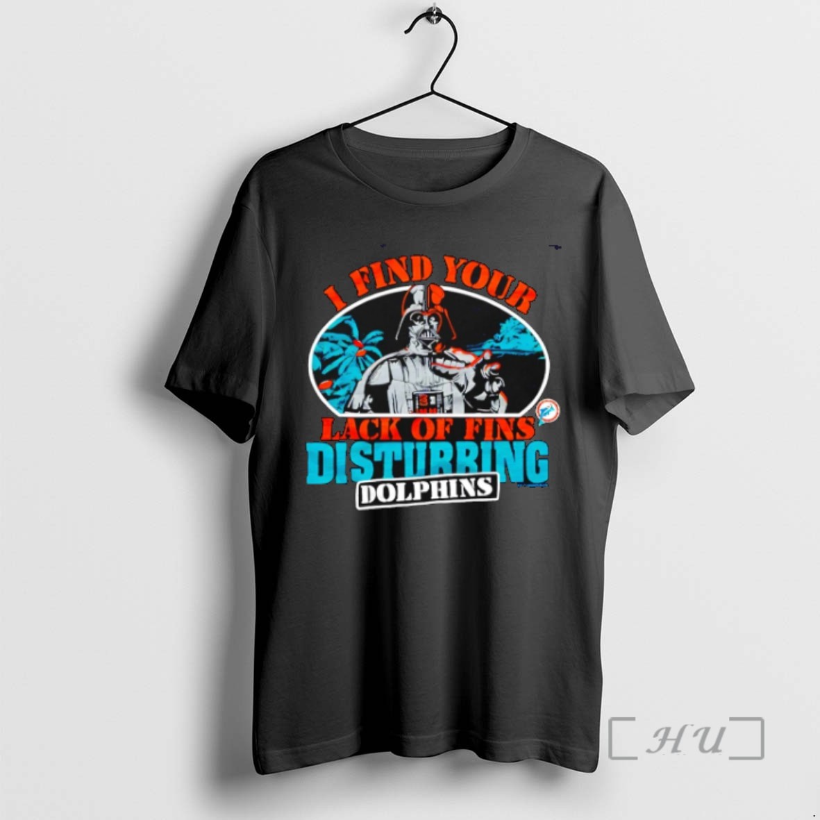 Officials Star Wars X Miami Dolphins I Find Your Lack Of Fins Disturbing Dark Side T Shirt Sweater Hoodie