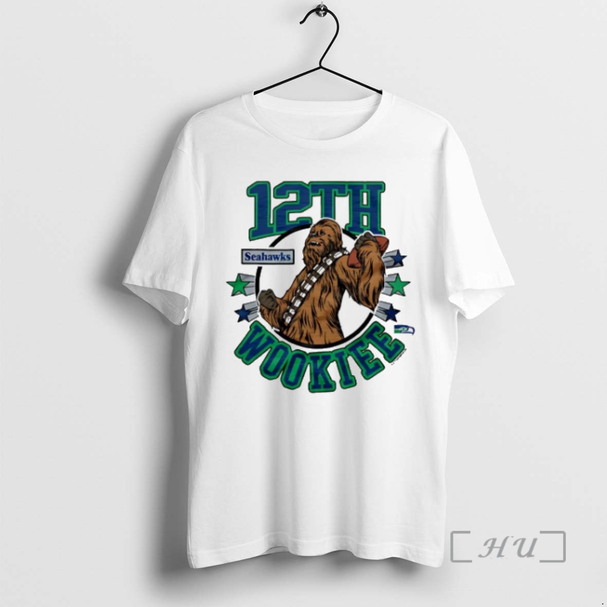 Officials Star Wars X Seattle Seahawks 12th Wookiee Light Side T Shirt Sweater Hoodie
