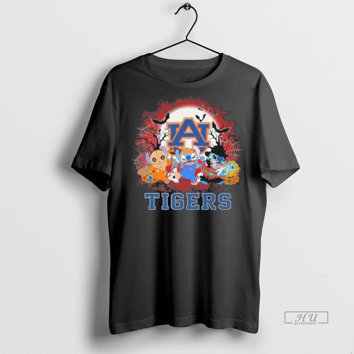 Officials Stitch Horror X Auburn Tigers Halloween Tee Shirt Sweater Hoodie