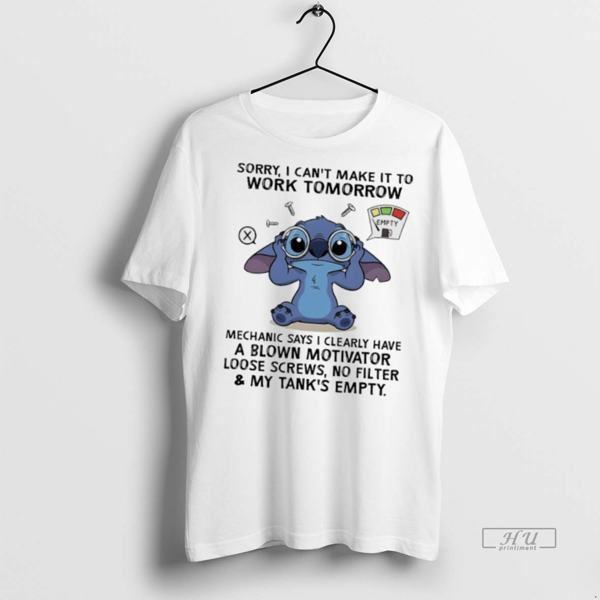 Officials Stitch Sorry I Cant Make It To Work Tomorrow Mechanic Says I Clearly Have A Blown Motivator Loose Screws Tee Shirt Sweater Hoodie