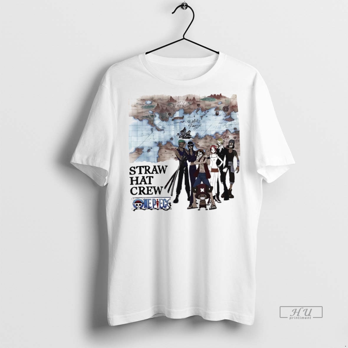 Officials Straw Hat Crew Grand Line Map Tee Shirt Sweater Hoodie