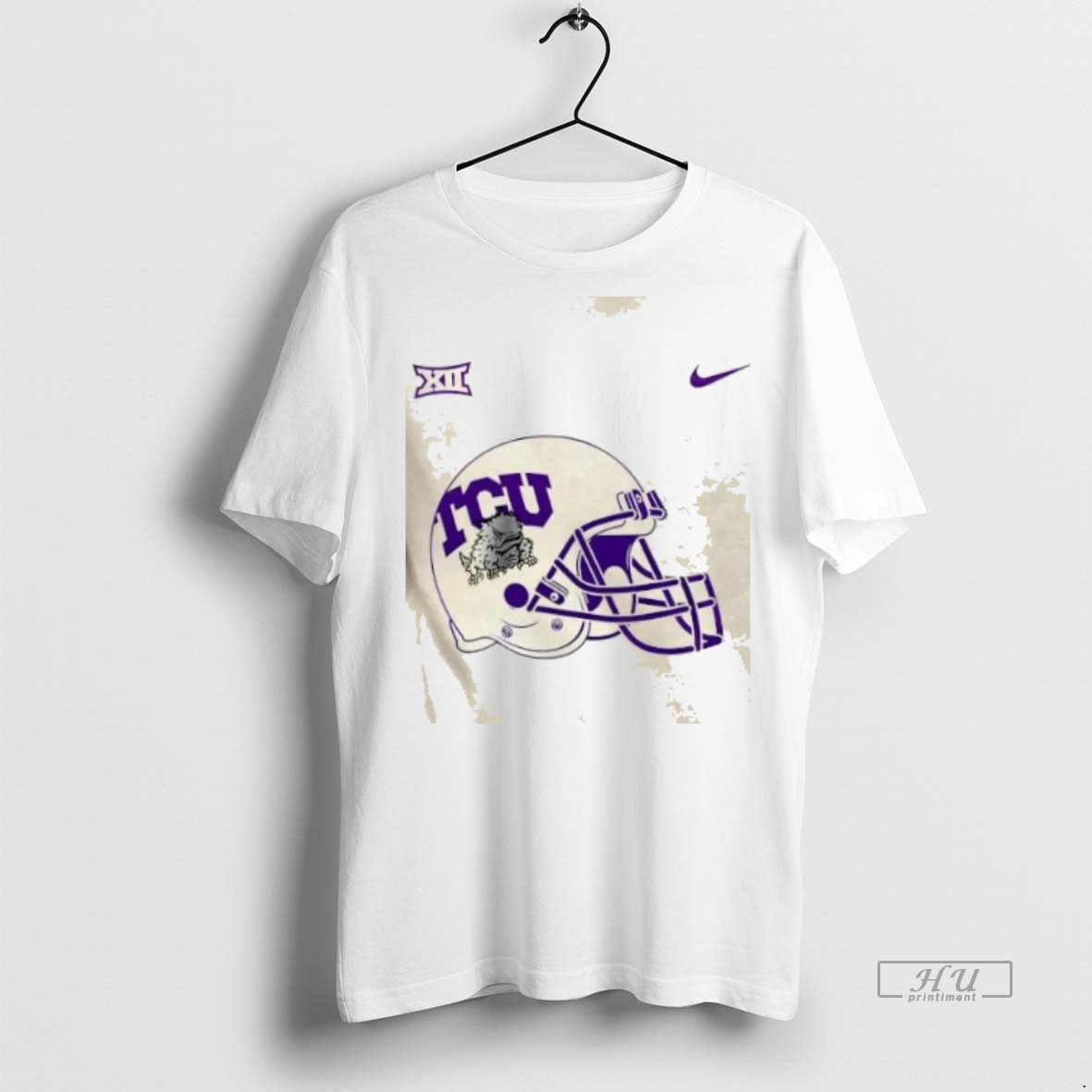 Officials Tcu Horned Frogs Football Helmet 2 Sided T Shirt Sweater Hoodie